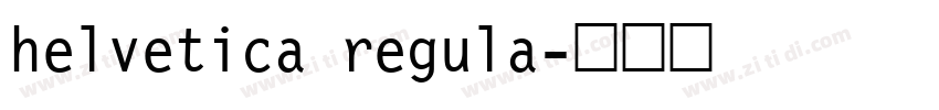 helvetica regula字体转换